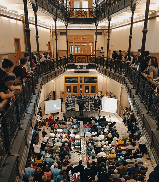 Arts @ Large program presentation on Milwaukee's Civil Rights history held at Milwaukee City Hall