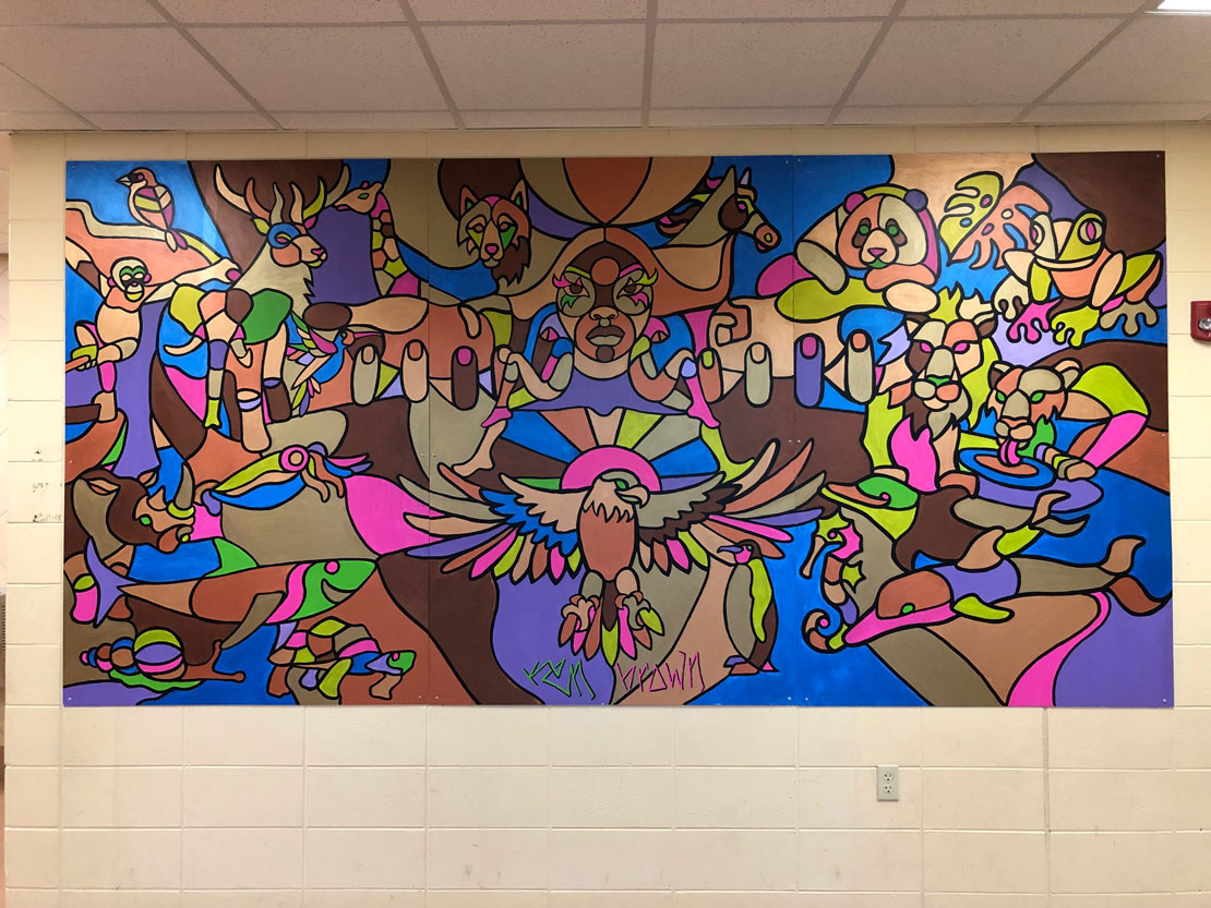 Example of a school beautification project