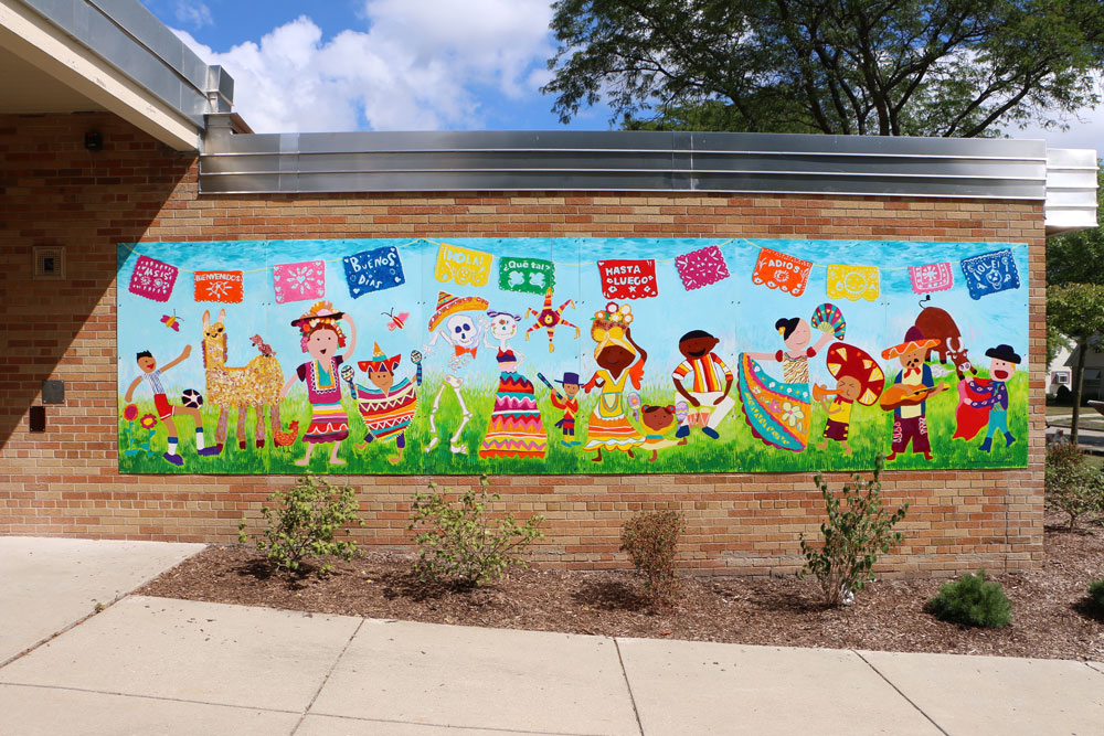 Example of a school beautification project